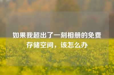 如果我超出了一刻相册的免费存储空间，该怎么办