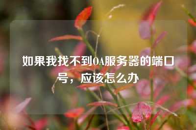 如果我找不到OA服务器的端口号，应该怎么办