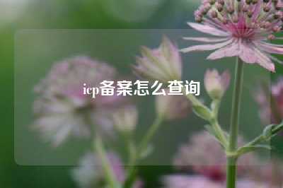 icp备案怎么查询