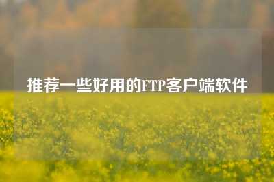 推荐一些好用的FTP客户端软件
